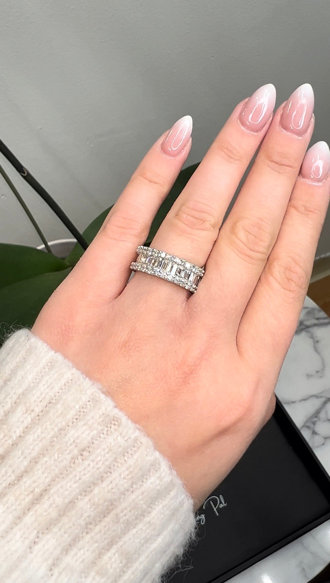 Luxurious Baguette And Round Eternity Band