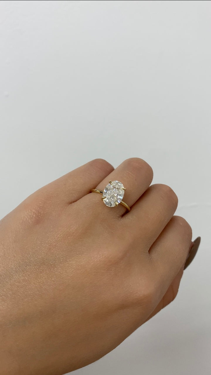 Oval Cut Solitaire Engagement Ring