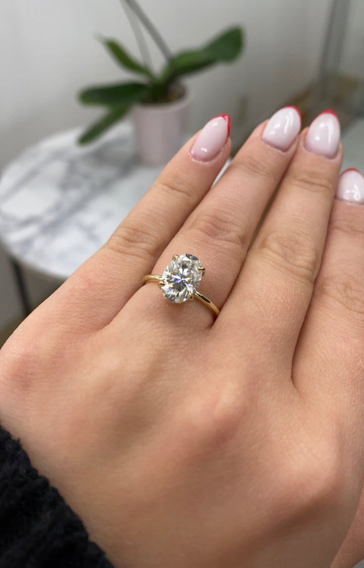 Cushion Cut Solitaire Hand Engraved Engagement Ring