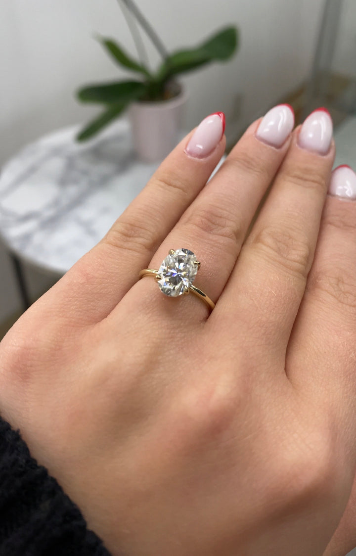 Oval Cut Solitaire Engagement Ring