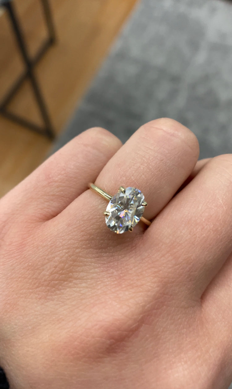 Oval Cut Solitaire Engagement Ring