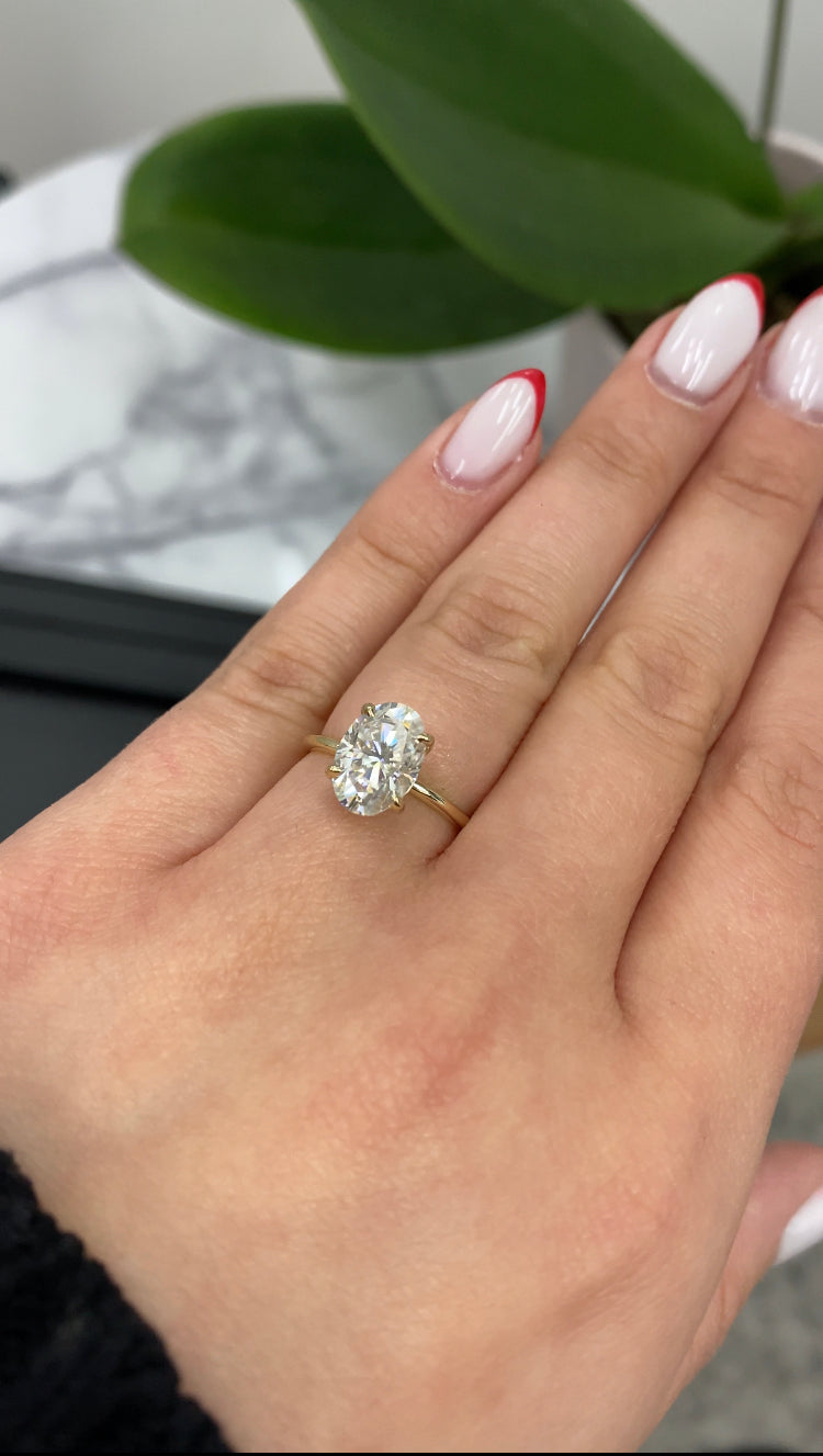 Oval Cut Solitaire Engagement Ring