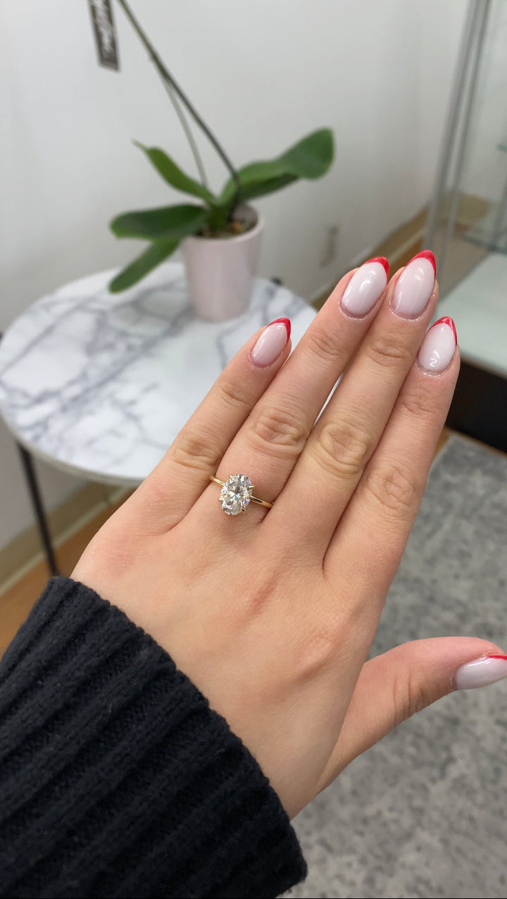 Oval Cut Solitaire Engagement Ring