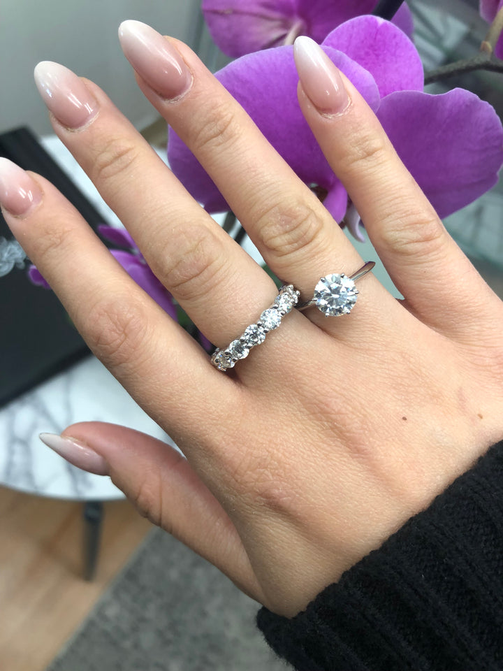 Classic Round Cut   Eternity Band