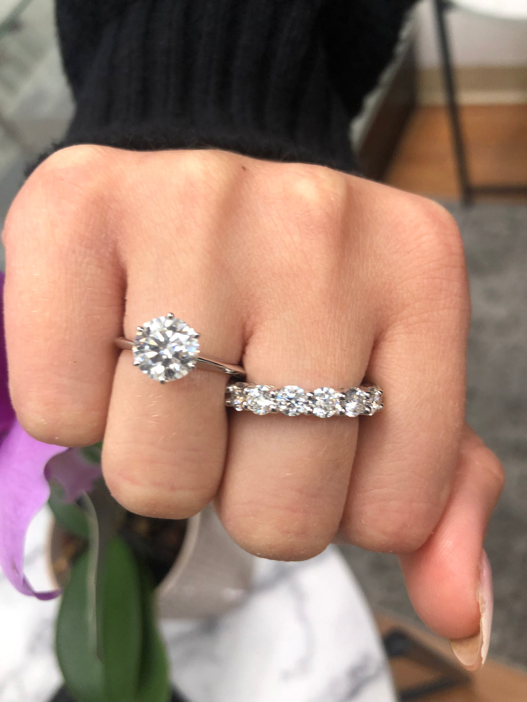 Classic Round Cut   Eternity Band