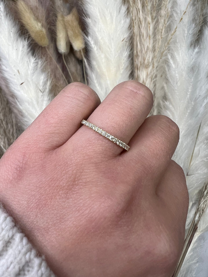 0.25ct Dainty Stackable Band