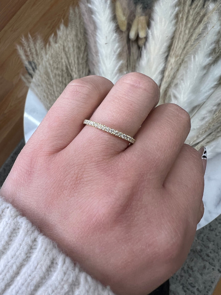 0.25ct Dainty Stackable Band