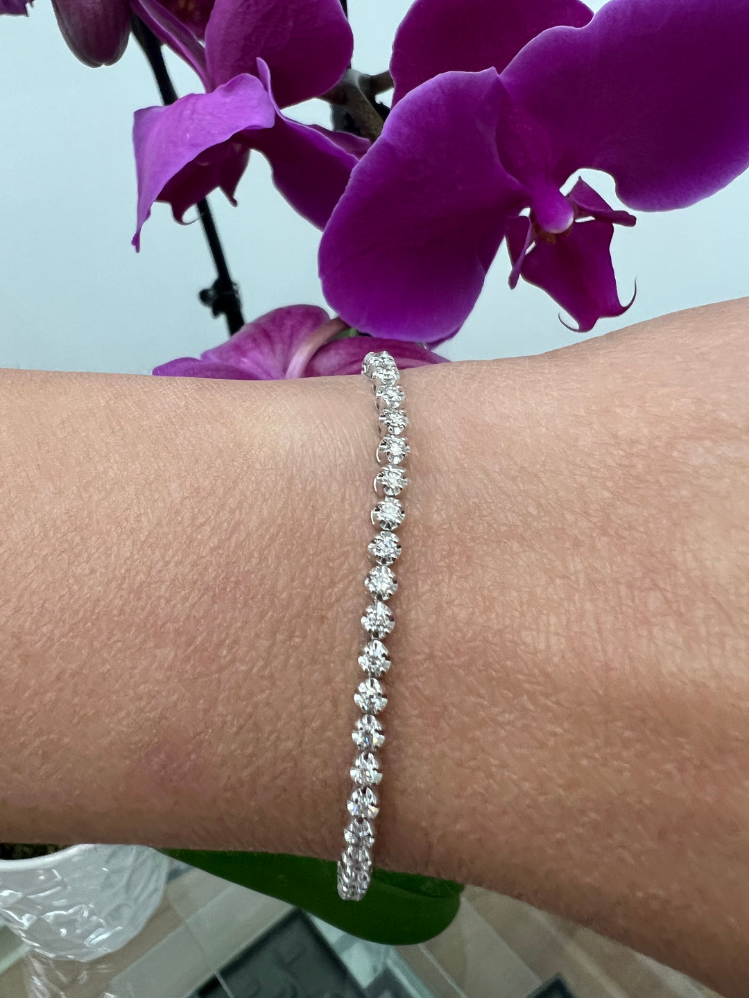 5CT Tennis Bracelet Round Cut