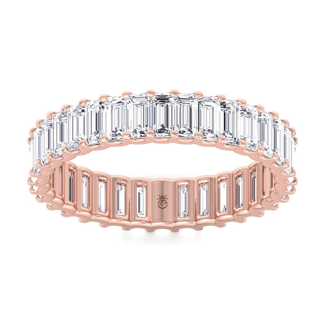 Baguette Cut Eternity Band in U Prong Setting
