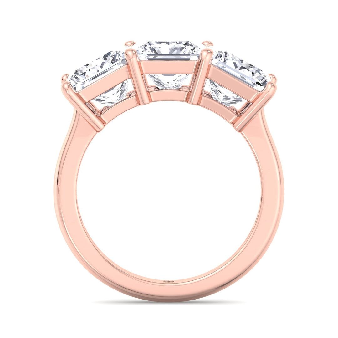 Princess Cut 3 Stone Engagement Ring