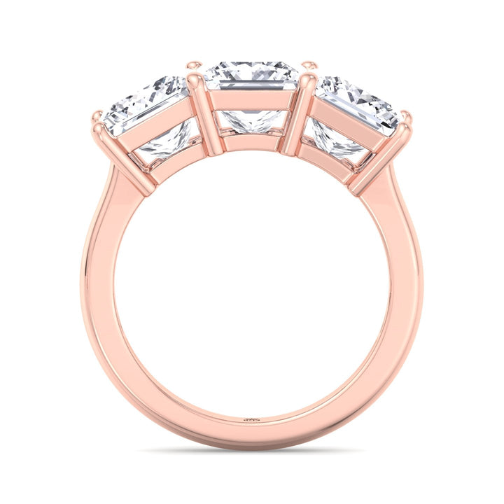 Princess Cut 3 Stone Engagement Ring