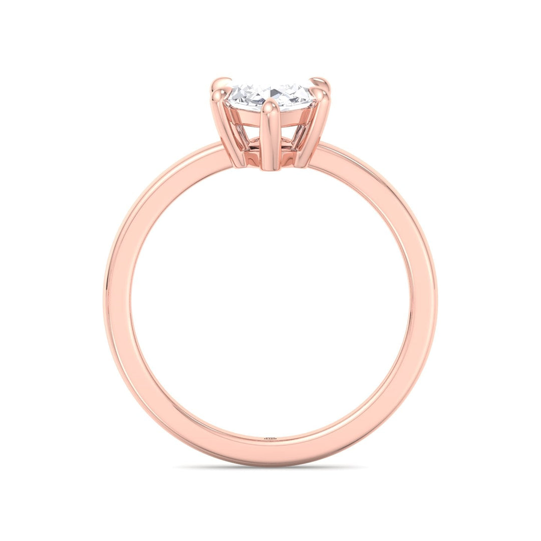 Marquise Shape Solitaire Engagement Ring