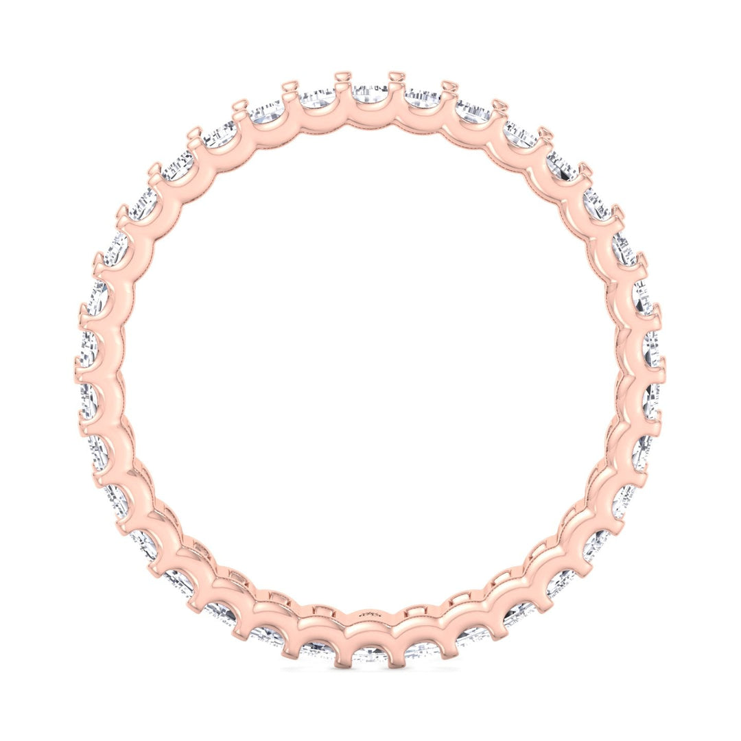 Baguette Cut Eternity Band in U Prong Setting