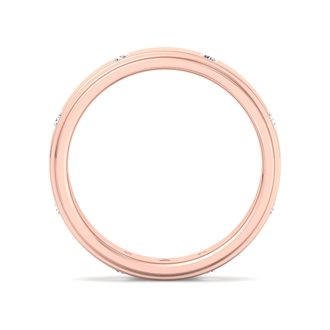 Vulcano - Men’s  Wedding Band 6mm ( .40ct)