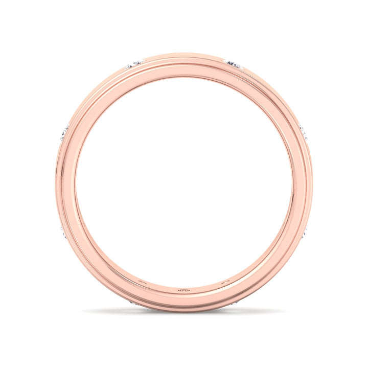 Vulcano - Men’s  Wedding Band 6mm ( .40ct)