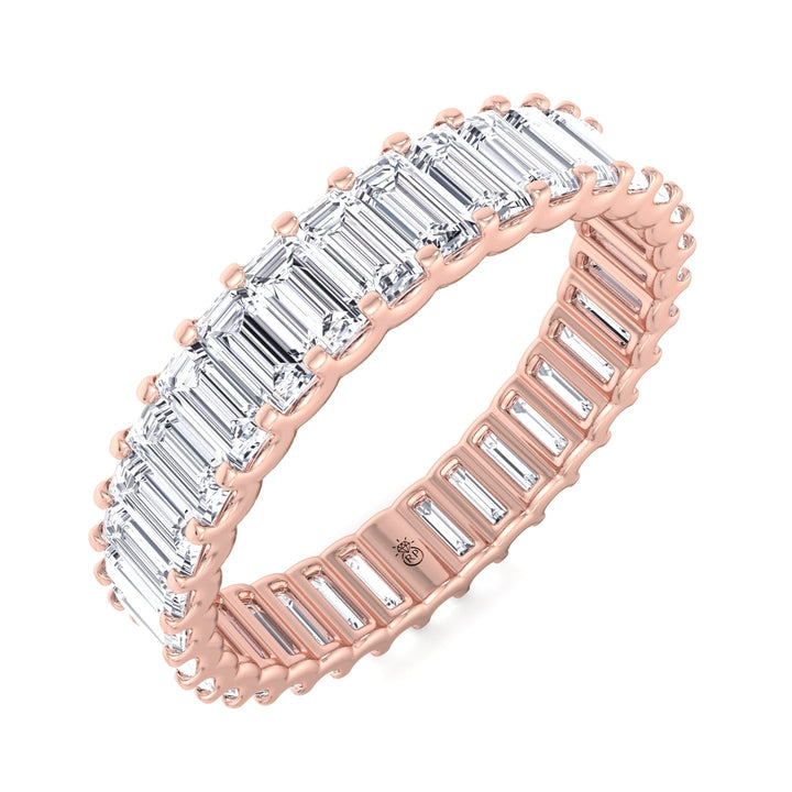 Baguette Cut Eternity Band in U Prong Setting