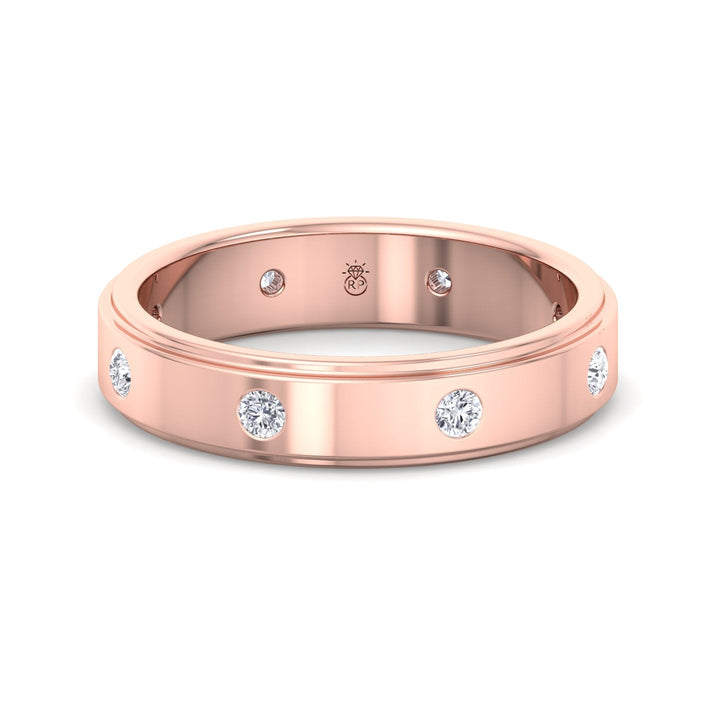Vulcano - Men’s  Wedding Band 6mm ( .40ct)