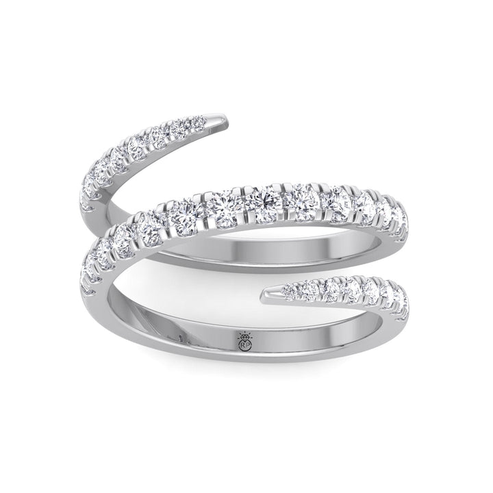 Procida - Swirl Style - Wedding Band ( .85ct)