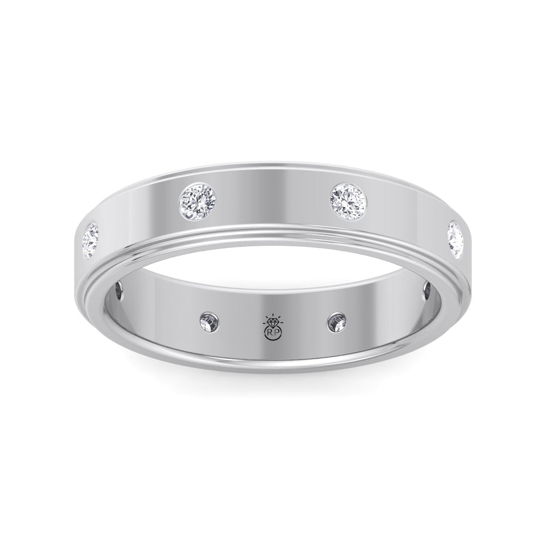 Vulcano - Men’s  Wedding Band 6mm ( .40ct)