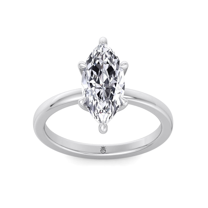 Marquise Shape Solitaire Engagement Ring