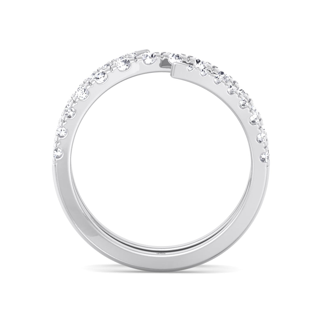 Procida - Swirl Style - Wedding Band ( .85ct)