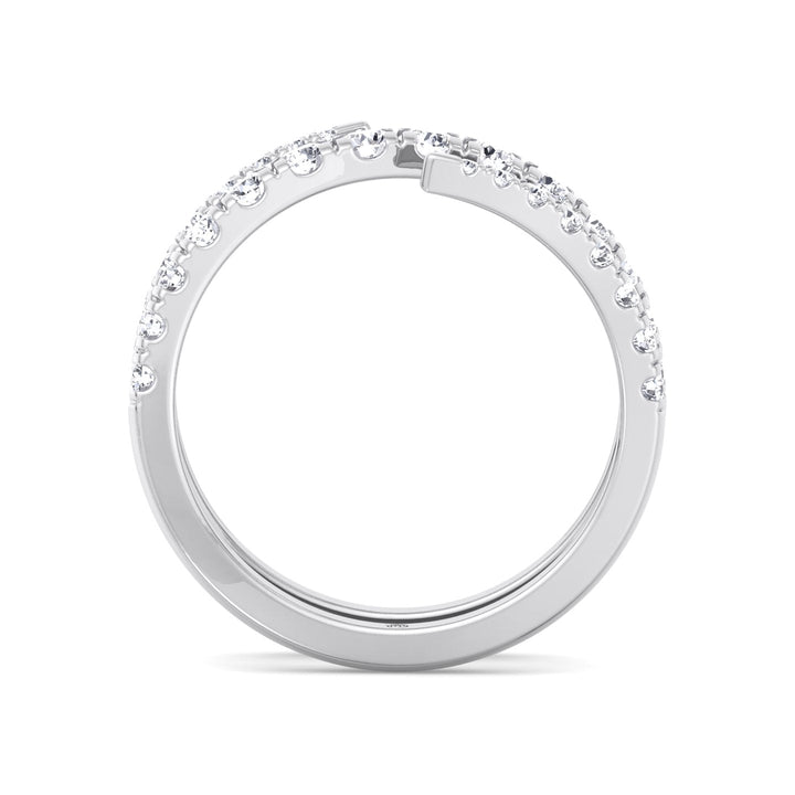 Procida - Swirl Style - Wedding Band ( .85ct)