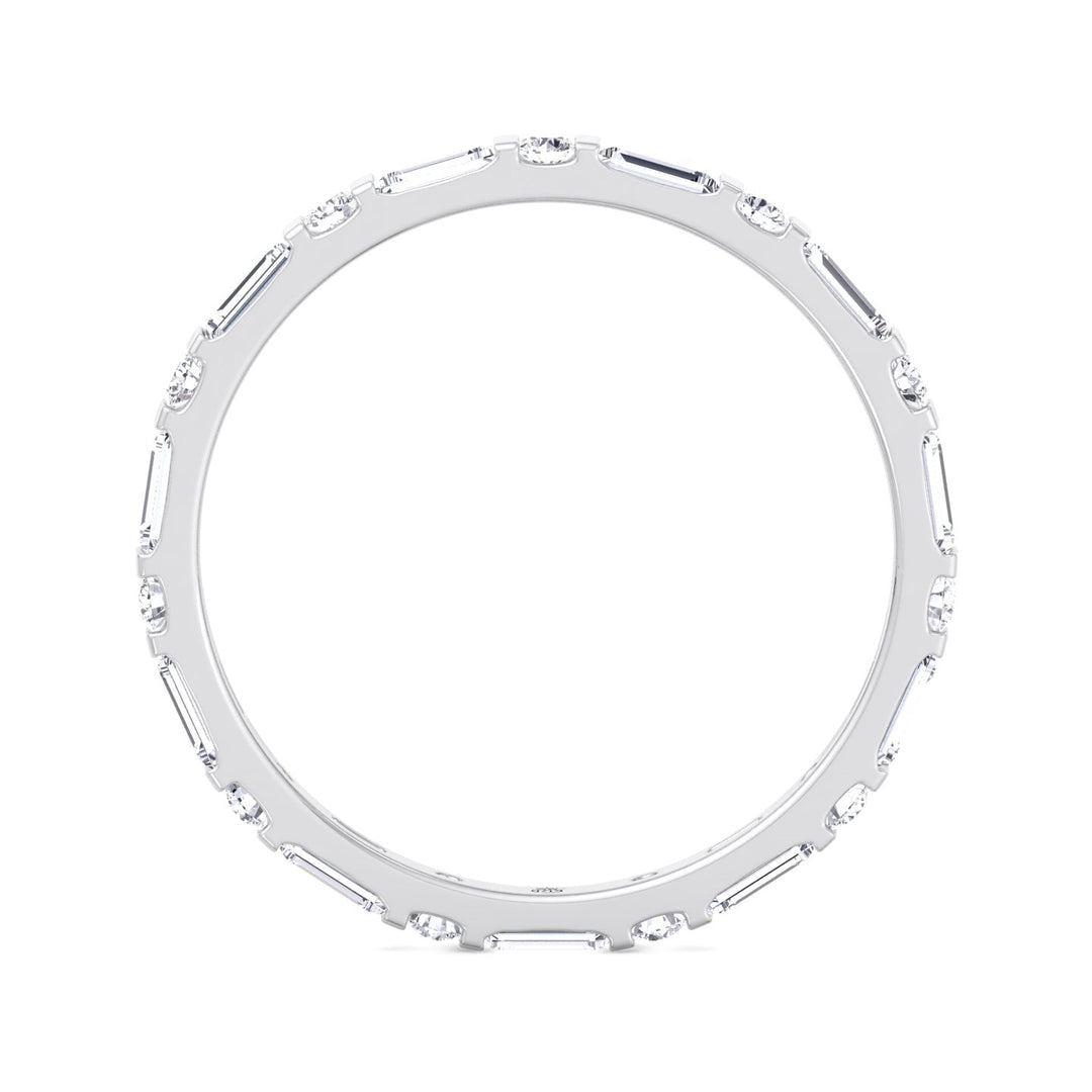 Baguette &amp; Round Cut Eternity Band