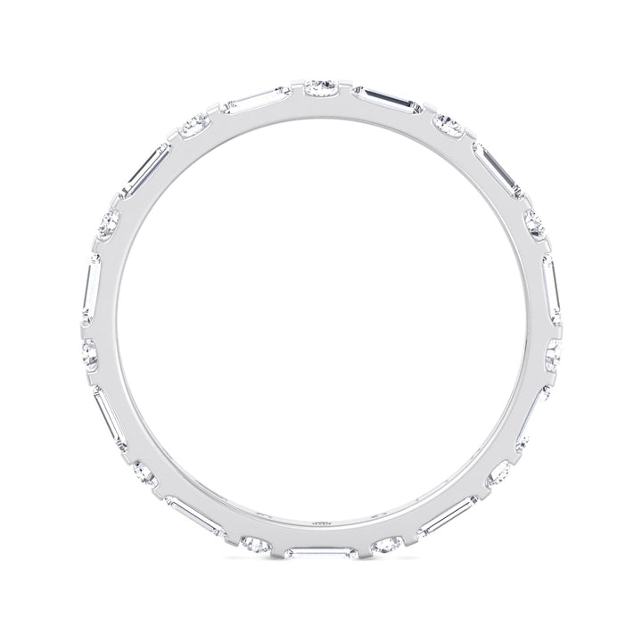 Baguette &amp; Round Cut Eternity Band