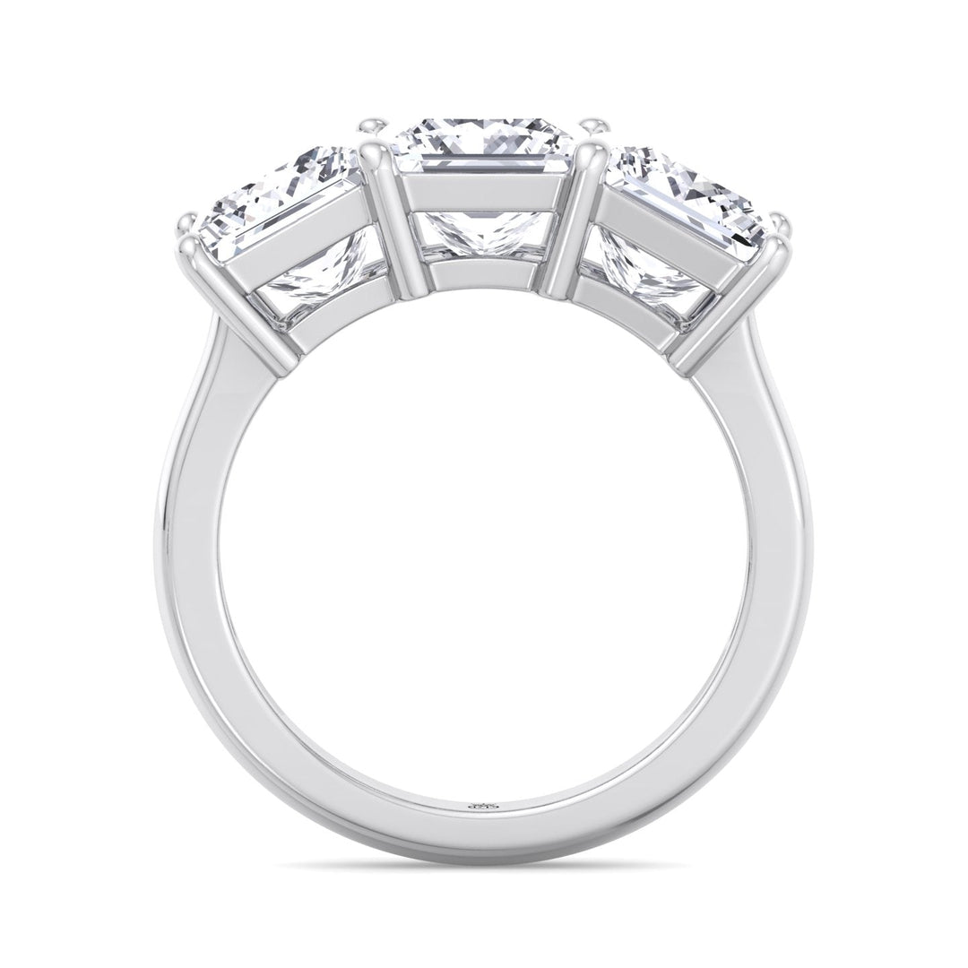 Princess Cut 3 Stone Engagement Ring