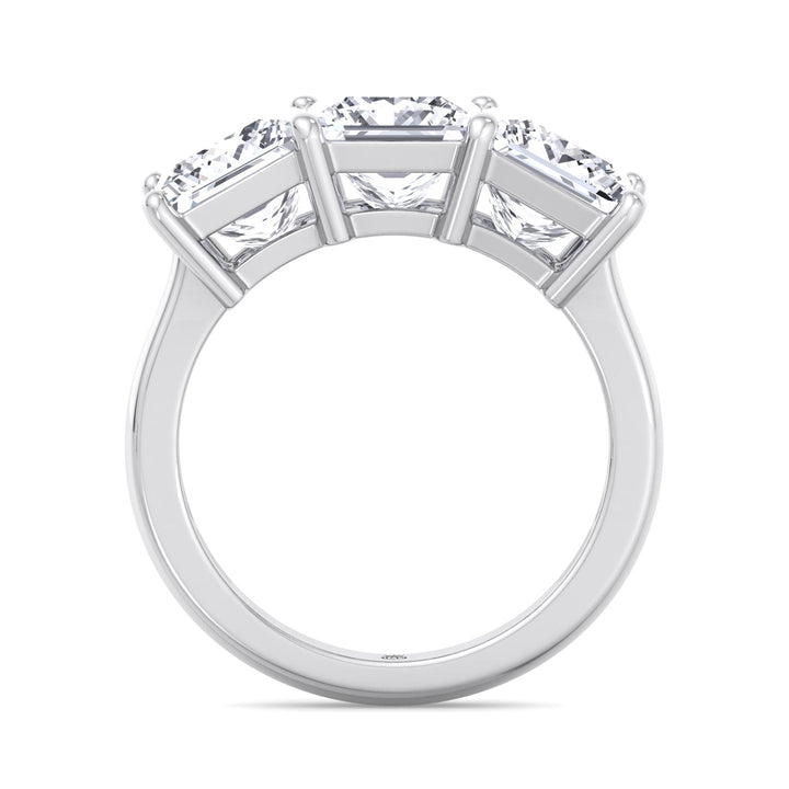 Princess Cut 3 Stone Engagement Ring