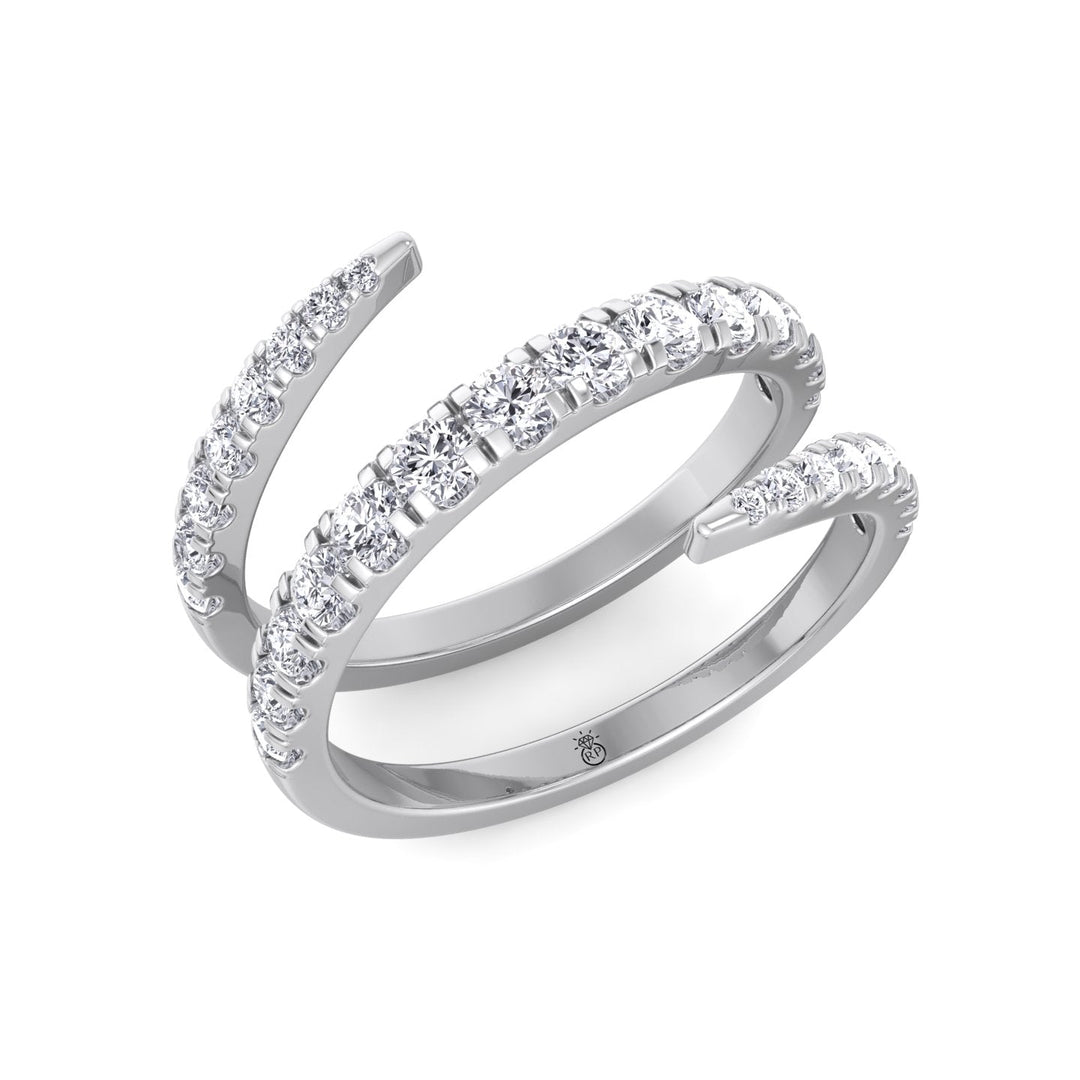 Procida - Swirl Style - Wedding Band ( .85ct)