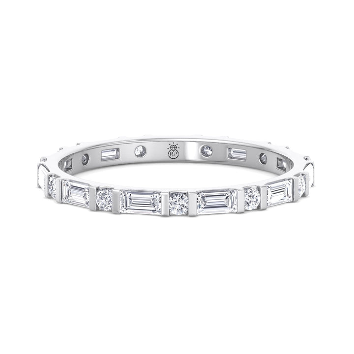 Baguette &amp; Round Cut Eternity Band