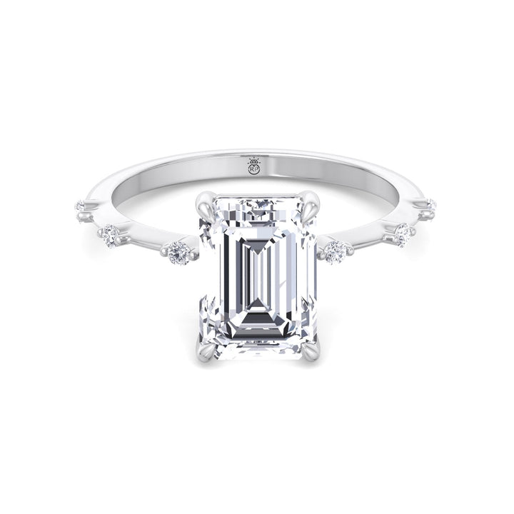 Multiple Stone Emerald Cut Ring with Thin Band