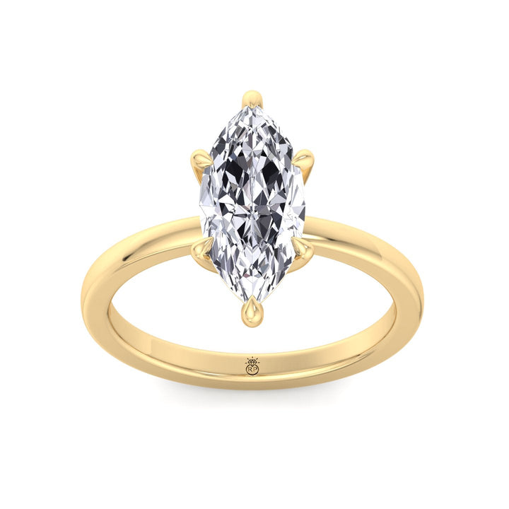 Marquise Shape Solitaire Engagement Ring