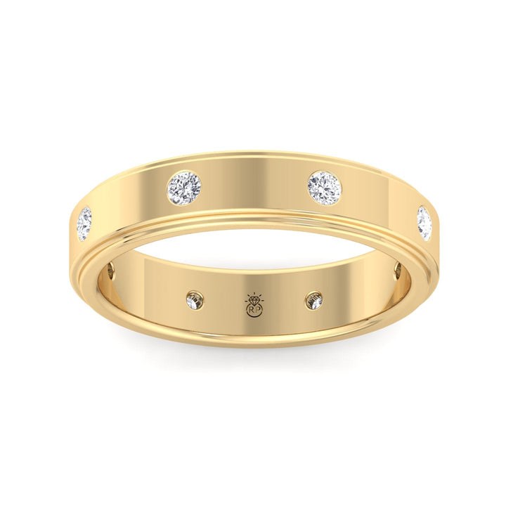 Vulcano - Men’s  Wedding Band 6mm ( .40ct)