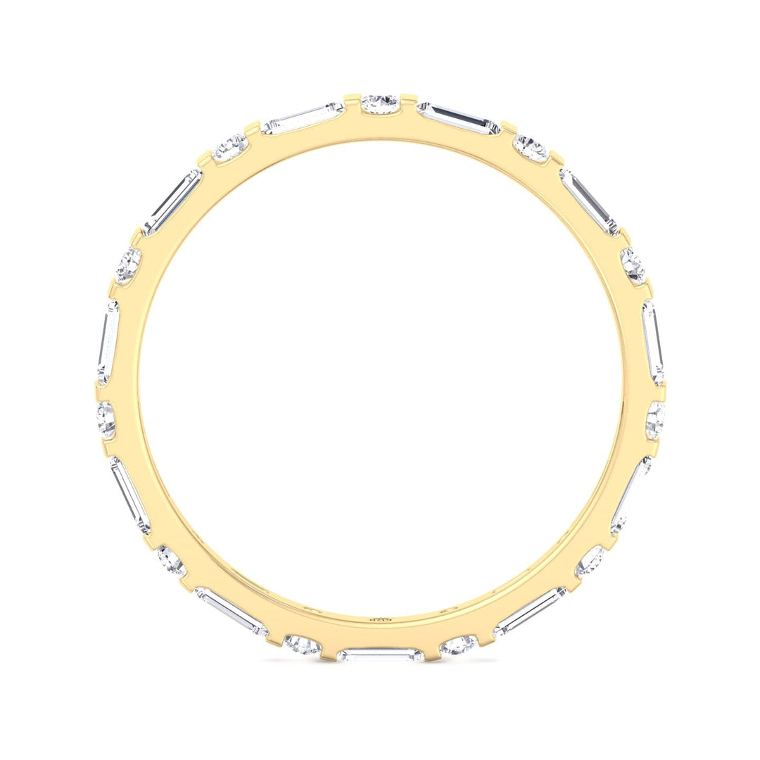 Baguette &amp; Round Cut Eternity Band