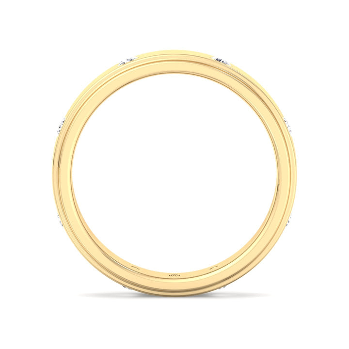 Vulcano - Men’s  Wedding Band 6mm ( .40ct)