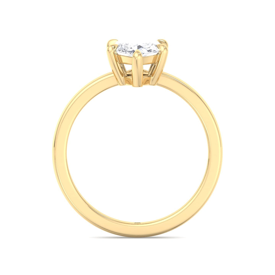 Marquise Shape Solitaire Engagement Ring