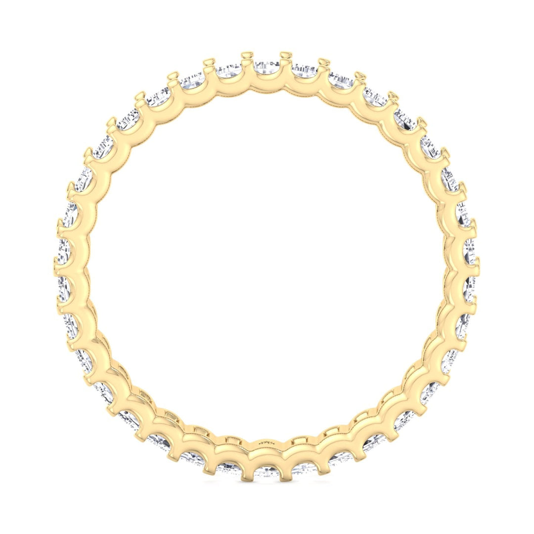 Baguette Cut Eternity Band in U Prong Setting