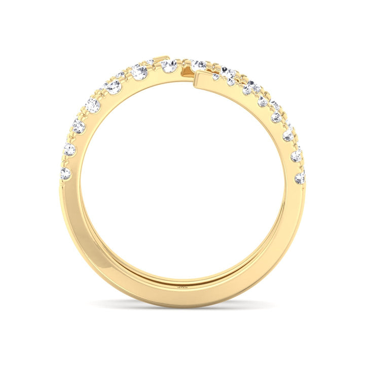 Procida - Swirl Style - Wedding Band ( .85ct)