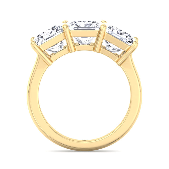 Princess Cut 3 Stone Engagement Ring