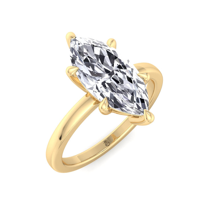 Marquise Shape Solitaire Engagement Ring