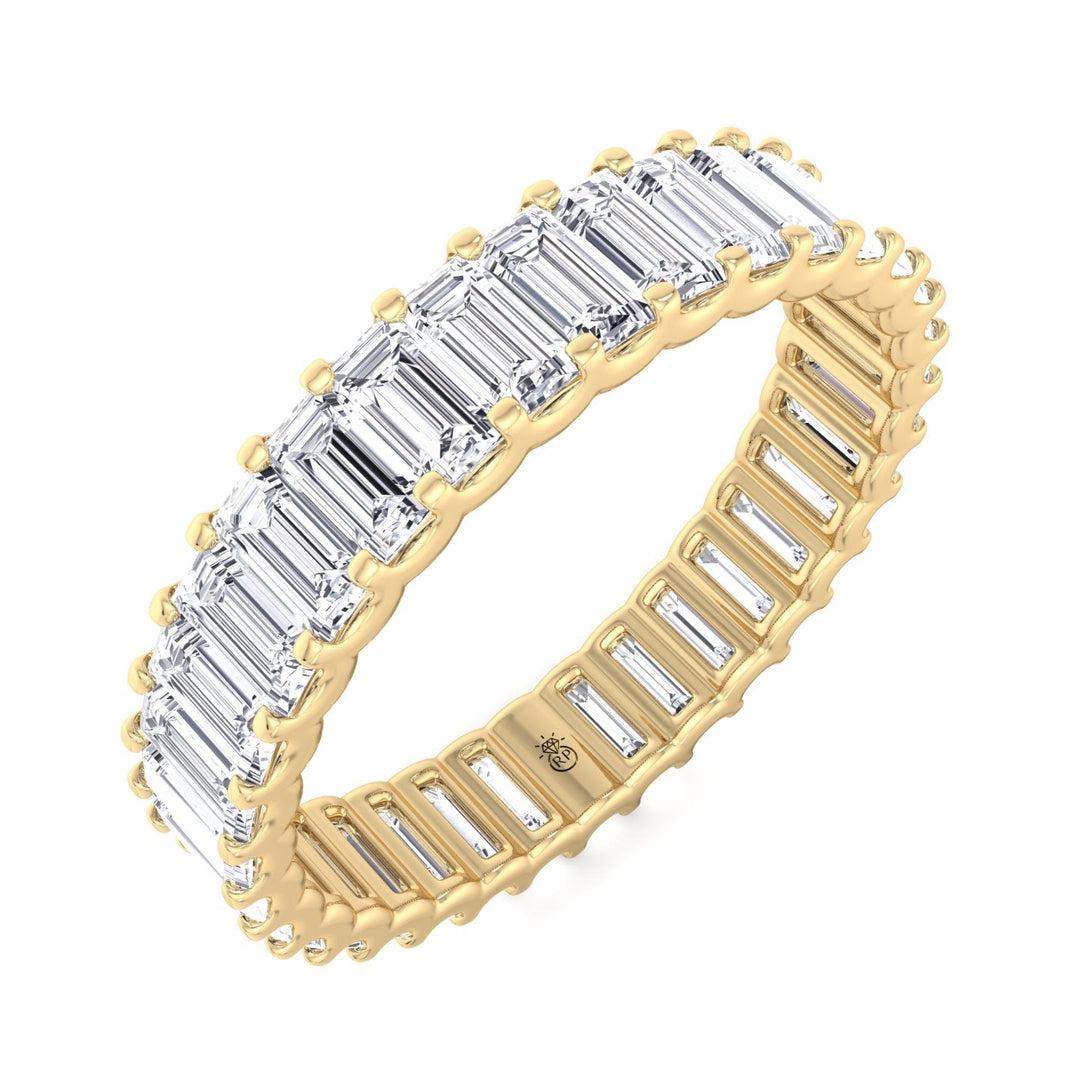 Baguette Cut Eternity Band in U Prong Setting